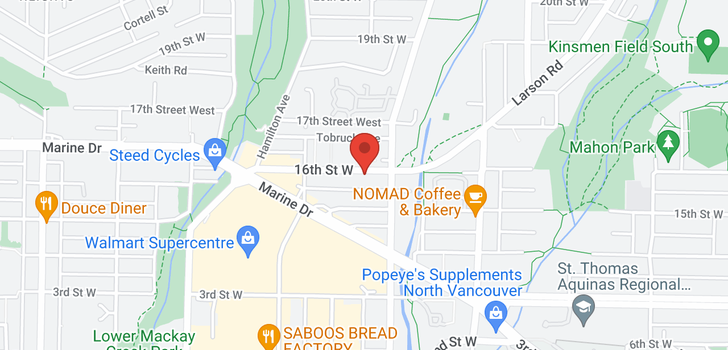 map of 204 827 W 16TH STREET